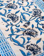 Blue Blossom - Table Mats & Napkins Set (4 + 4)