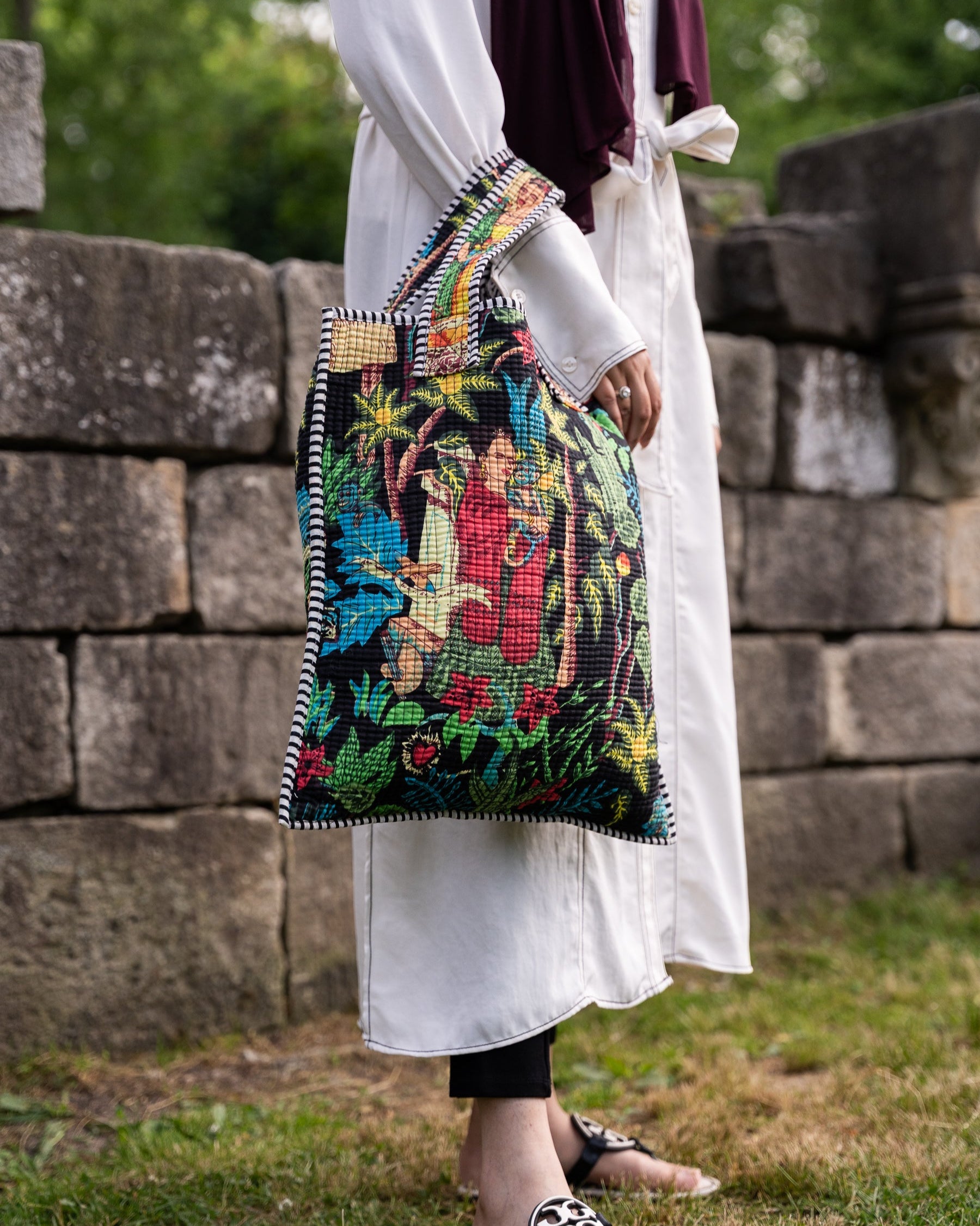 Lady Face Mini Tote Bag