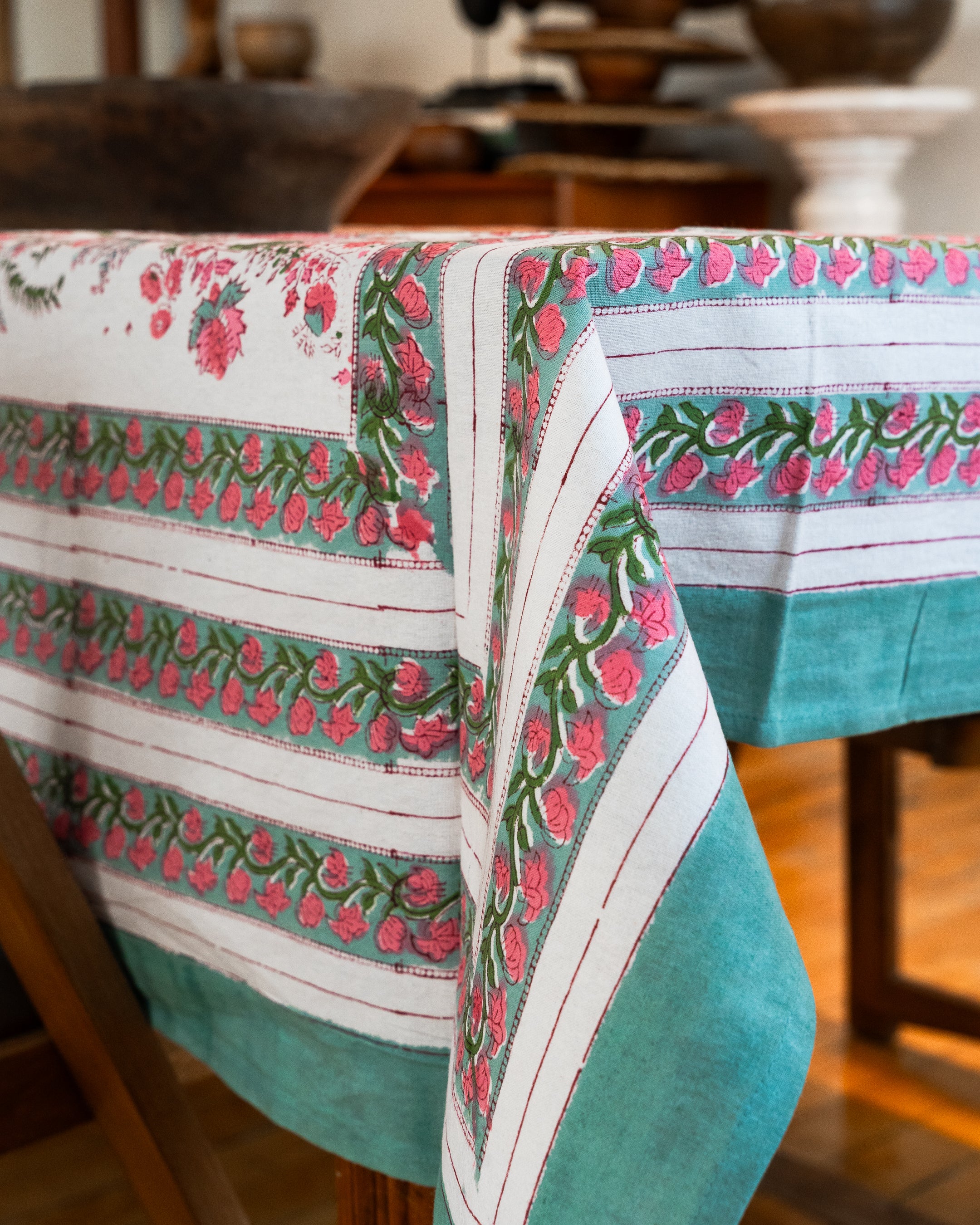 Pink Valley Table Cloth