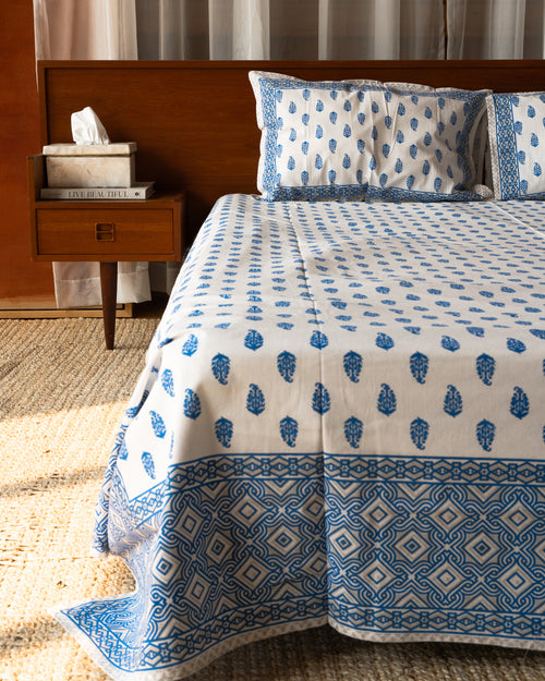 Ambi Indigo – Queen Bedsheet