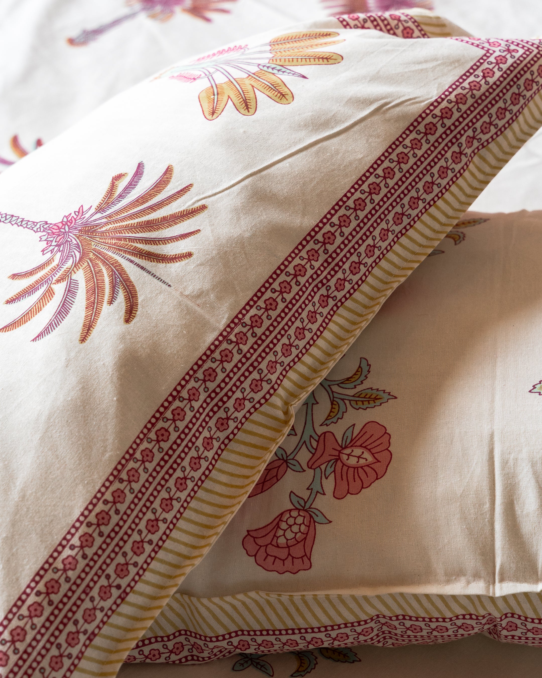 Jaipur Palm – Queen Bedsheet