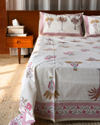 Jaipur Palm – Queen Bedsheet