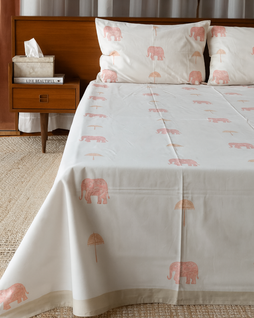 Pink Safari - King Bedsheet